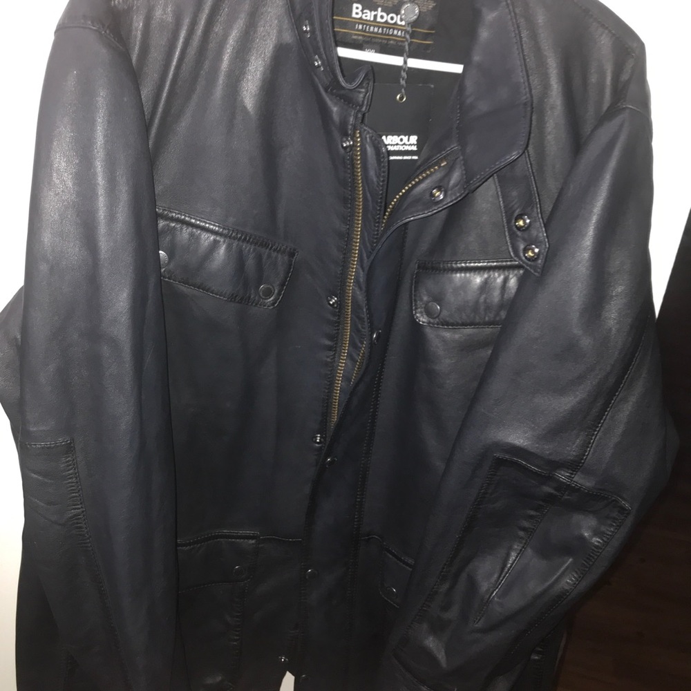 Barbour leather jacket